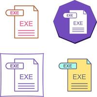 exe icono diseño vector