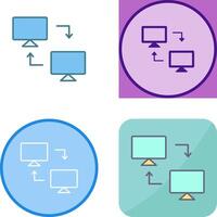 Sharing Systems Icon Design vector