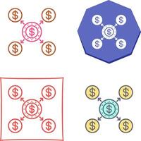 Distribution Icon Design vector