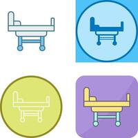 Hospital Bed Icon Design vector