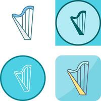 Harp Icon Design vector