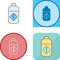 Pesticide Bottle Icon Design vector