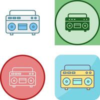 Casette Player Icon Design vector