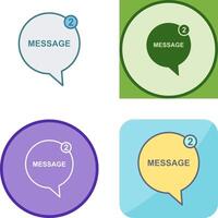 Message Bubbles Icon Design vector