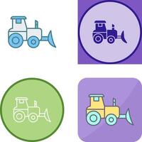 Industrial Tractor Icon Design vector