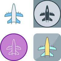 Military Plane Icon Design vector