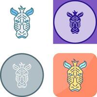 Zebra Icon Design vector