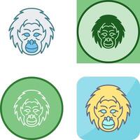 Orangutan Icon Design vector