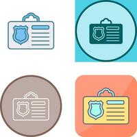 Id Card Icon Design vector