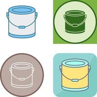 Paint Bucket Icon Design vector