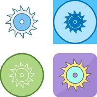 Saw Blade Icon Design vector