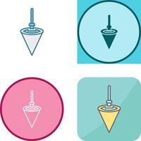 Plumb Bob Icon Design vector