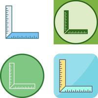 square Ruler Icon Design vector