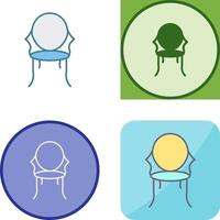 Ancient Chair Icon Design vector