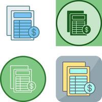 Invoice Icon Design vector