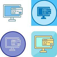 Online Payment Icon Design vector