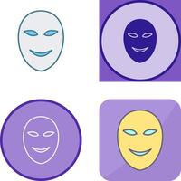 Ancient Face Mask Icon Design vector