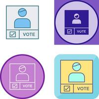 Candidate Banner Icon Design vector