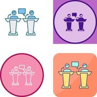 Debate Icon Design vector