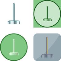 Fork picking Leaves Icon Design vector