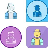 Gardener Icon Design vector
