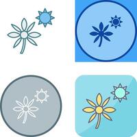 Flower in sunlight Icon Design vector