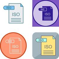 ISO Icon Design vector