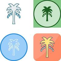 Coconut trees Icon Design vector