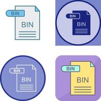 BIN Icon Design vector