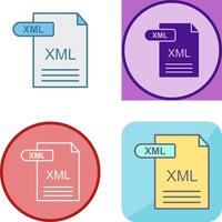 xml icono diseño vector