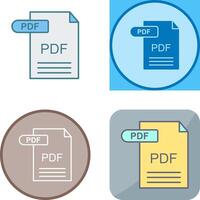 PDF Icon Design vector