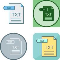 TXT Icon Design vector