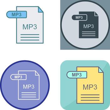 MP3 Icon Design vector