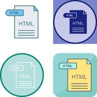 HTML Icon Design vector