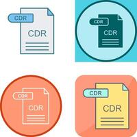 CDR Icon Design vector