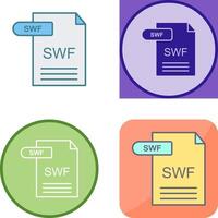 SWF Icon Design vector