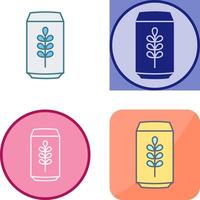 Beer Can Icon Design vector