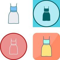 Cocktail Dress Icon Design vector