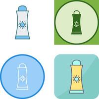 Sunblock Cream Icon Design vector