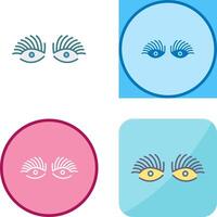 Longlashes Icon Design vector