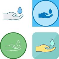 Hands Airdrop Icon Design vector