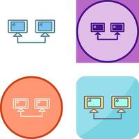 Connected Systems Icon Design vector