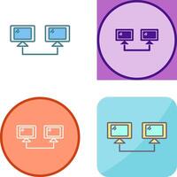 Connected Systems Icon Design vector