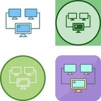 Connected Systems Icon Design vector