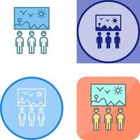Viewing Painting Icon Design vector