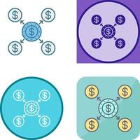 Distribution Icon Design vector