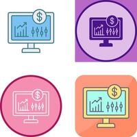 Stock Market Icon Design vector