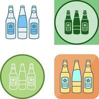 Beer Bottles Icon Design vector