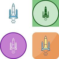 Space Shuttle Icon Design vector