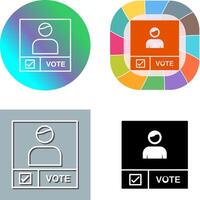 Candidate Banner Icon Design vector